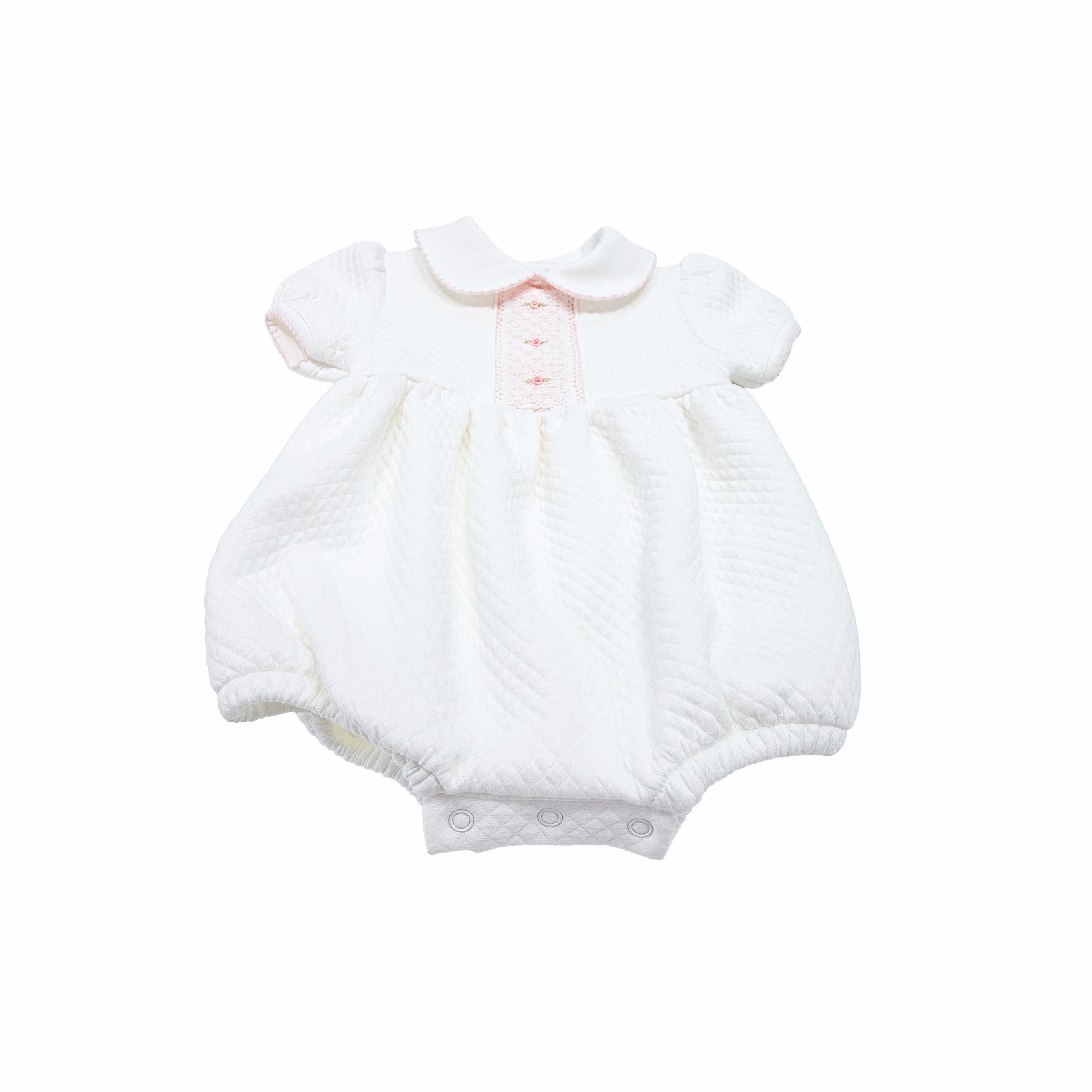 Closure detail on Mademoiselle bubble romper.