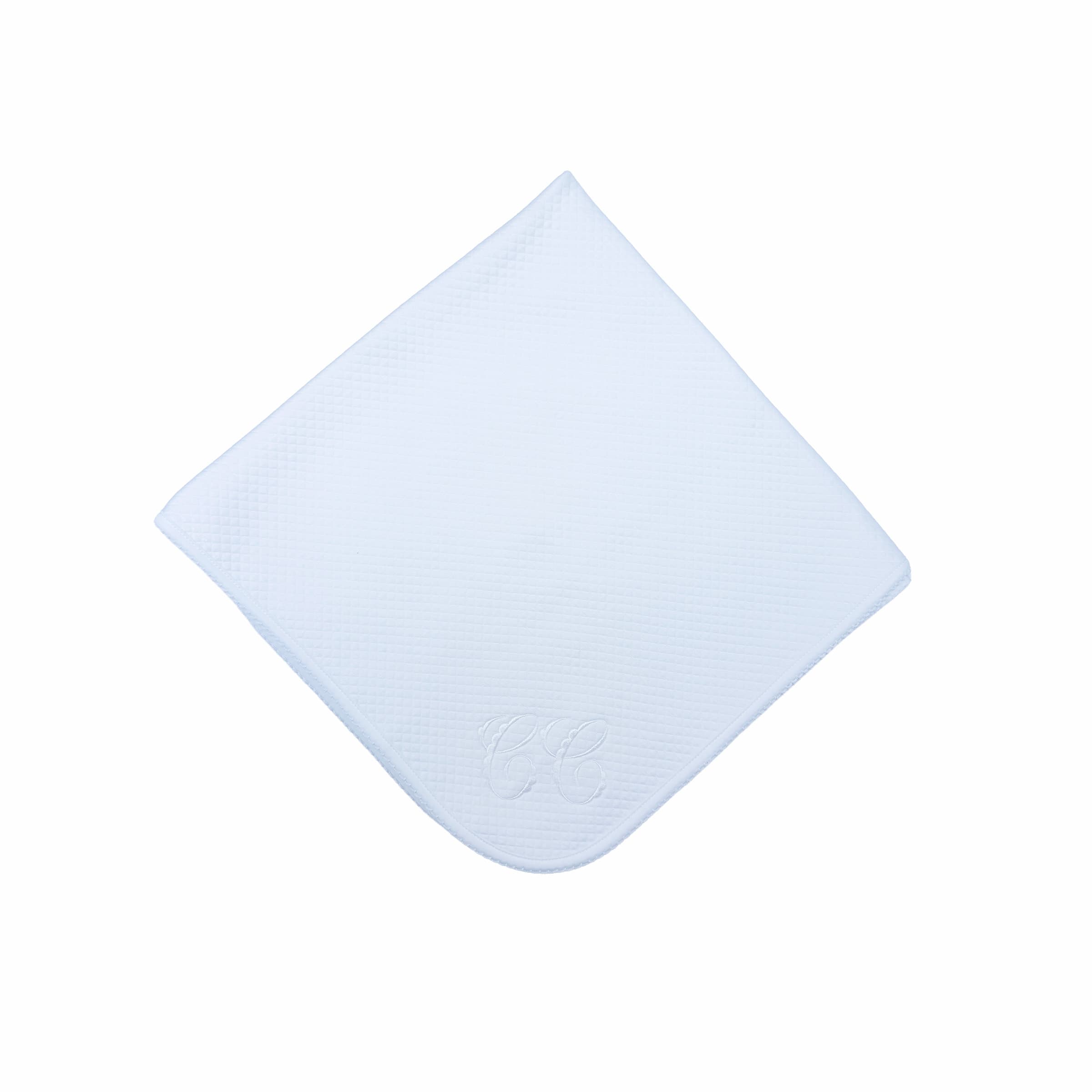 Luxury baby blanket premium 100% pima cotton, luxury embroidery brand logo