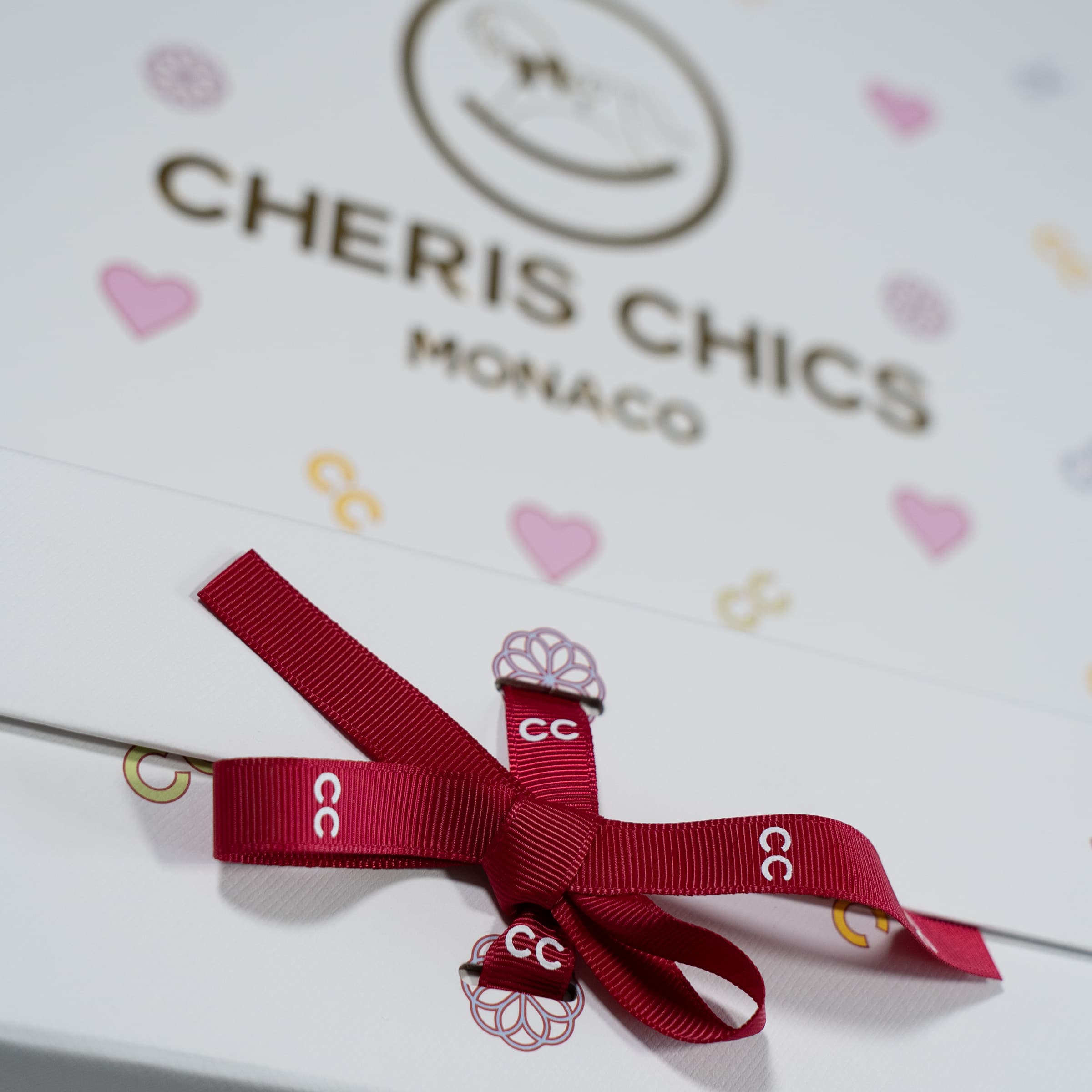 Cheris Chics Gift Box withluxury branded ribbon