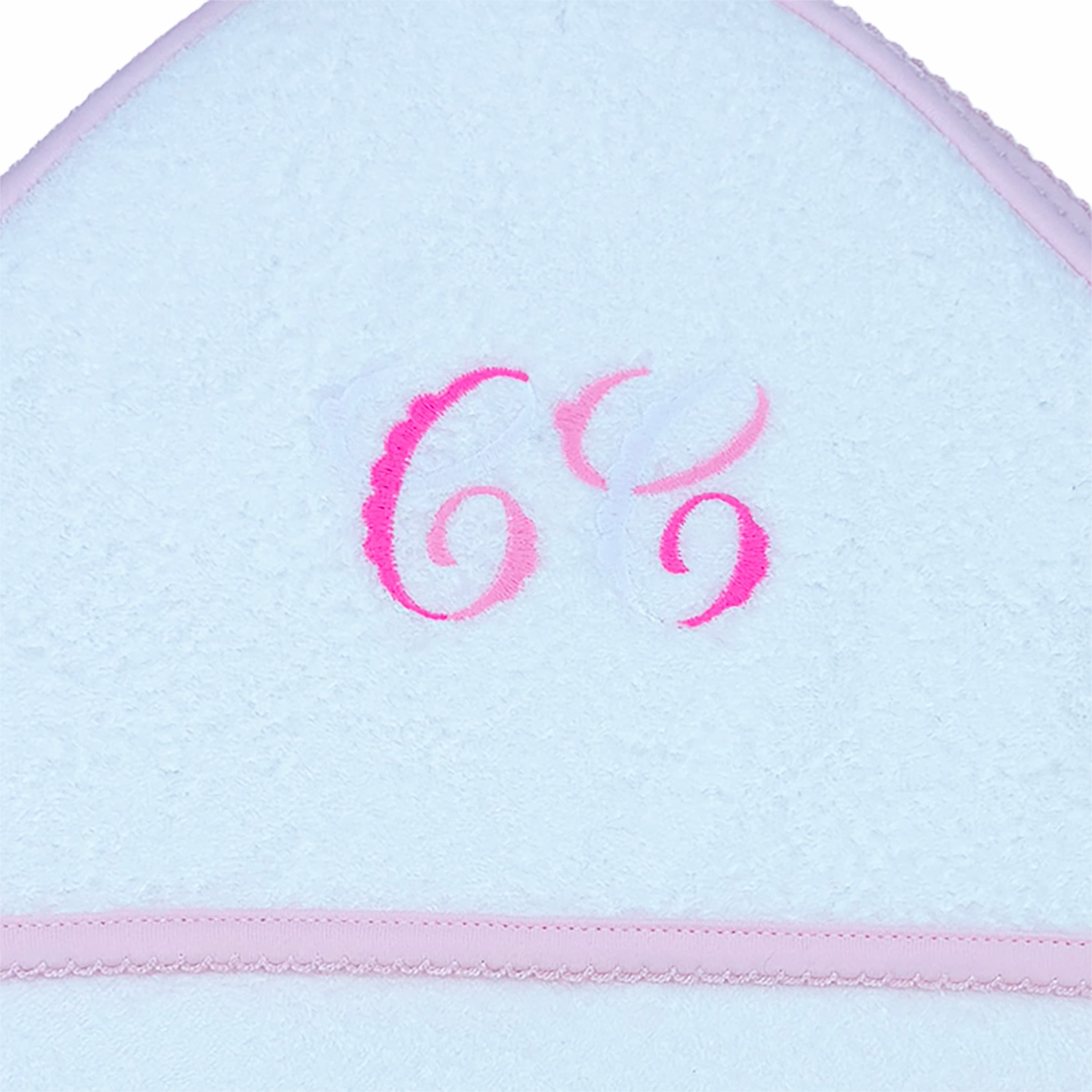 Luxury baby towel with embroidery detail
