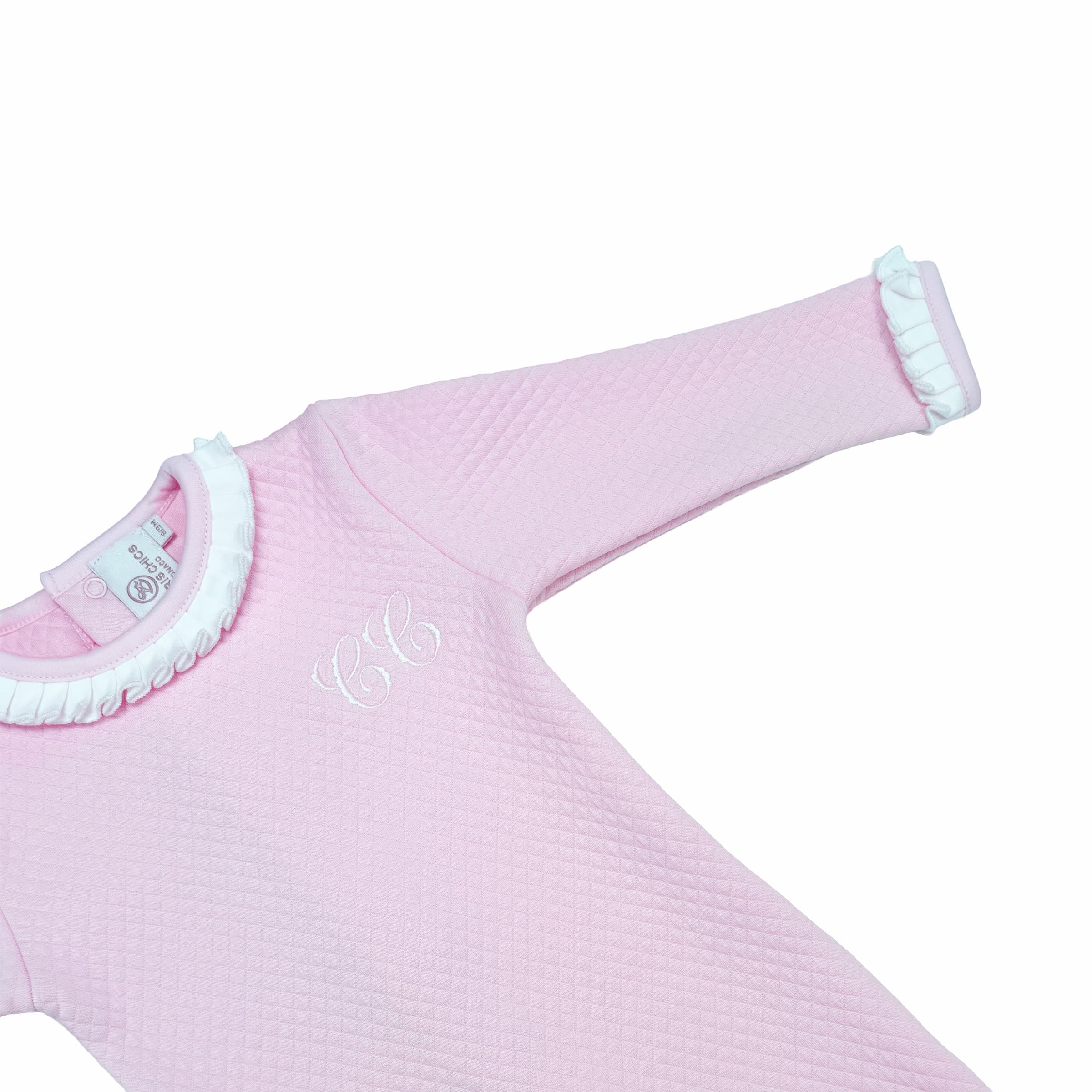 Chéris Élégance Volants Rose CC Babygrow